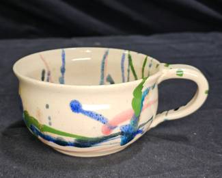 3 Handmade Pottery Soup Mugs by John Garron