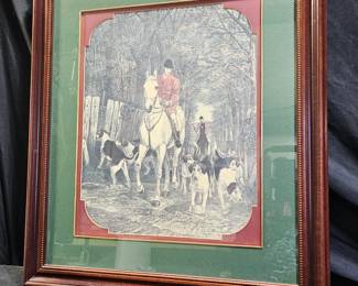 "Morning-Going to Cover" Print by E.A.S. Douglas