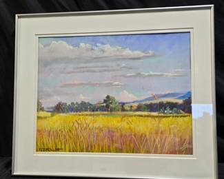 "Midsummer Clouds" Pastel by Judith A. Scott