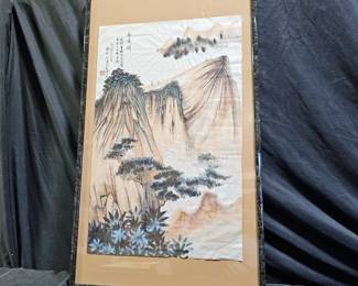 "Ascending a Height" Painting by Zhang Daqian