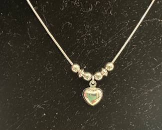 #50 Silver Sterling Silpada Heart Necklace - 16 in 925 made in italy $ 40.00
