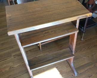 #32 Wood lectern stand - 3 shelves 24x13x30 $ 35.00