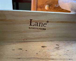 #28 1960s Lane Ulta Vista single drawer end table/night stand. Walnut. 22x28x20.5" $ 225.00