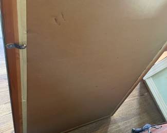 #8 Large mirror. Gilded wood frame. HEAVY 30x48 $ 125.00