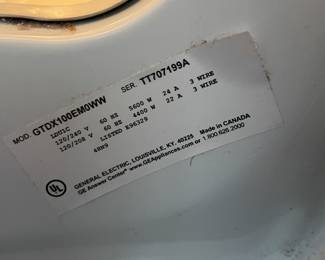 #38 Washer Whirlpool and GE Dryer set - YOU MOVE -- $ 300.00