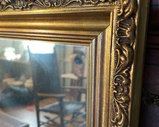 #8 Large mirror. Gilded wood frame. HEAVY 30x48 $ 125.00