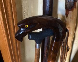 Cool carved canes and staffs.