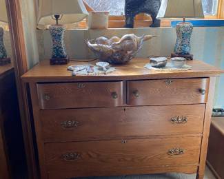 Handsome antique oak dresser.