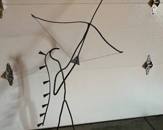 Ellis Nelson MCM The Chief Metal Folk Art