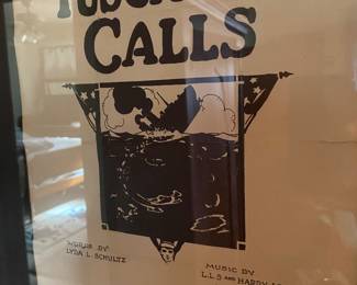 World War I era song sheet autographed by lyricist.