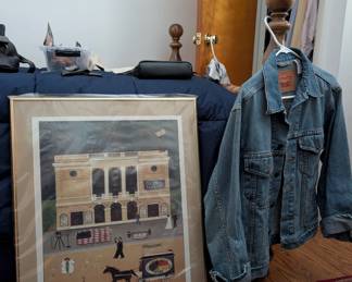 art, levi's jacket