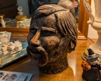 face, sculpture, home decor