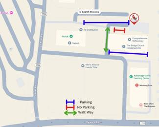 Parking - Map on where to park (Parking attendant will be located near the front of the warehouse)