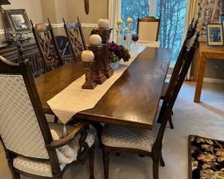 Colonnade Collection Jamestown Lounge Dining Table w/ 6 Chairs 