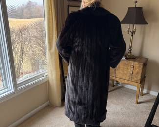 Long Ranch Mink Coat Size 10/12 