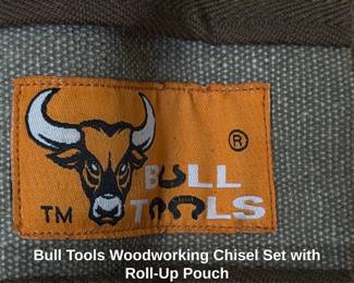 Bull Tools Woodworking Chisel Set with RollUp Pouch second image