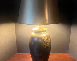 Vintage Japanese Satsuma Vase Table Lamp