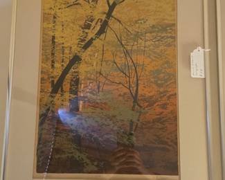 Marcia Gibbons Serigraph Print Autumn Forest