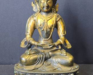 Gilt Bronze Amitayus Statue