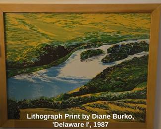 Lithograph Print by Diane Burko, Delaware I,