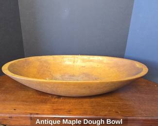 Antique Maple Dough Bowl
