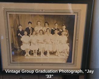 Vintage Group Graduation Photograph, Jay 