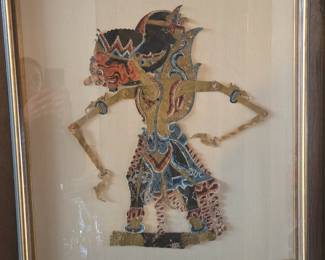 Framed Wayang Kulit Puppet