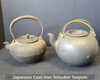 Japanese Cast Iron Tetsubin Teapots