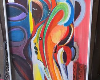 Abstract Portrait Oil Painting