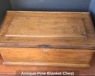 Antique Pine Blanket Chest