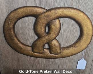 GoldTone Pretzel Wall Decor