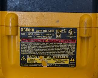 DEWALT DCR Work Site Radio third image