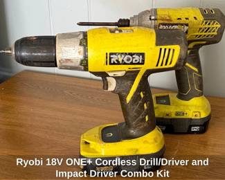 Ryobi V ONE Cordless Drill or Driver and Impact Driver Combo Kit