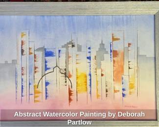 Abstract Watercolor Painting by Deborah Partlow