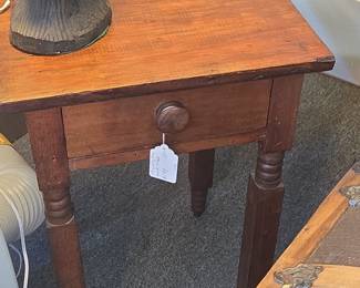 th Century Sheraton Style Pine Side Table