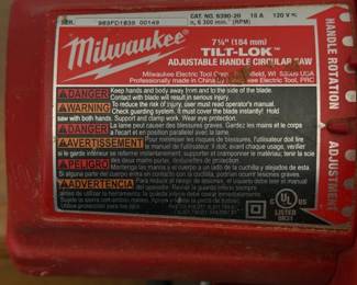 Milwaukee or TiltLok Adjustable Handle Circular Saw second image