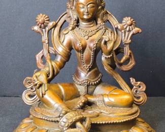 Bronze Statue of Green Tara