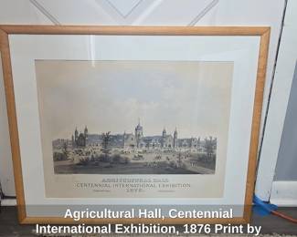 Agricultural Hall, Centennial International Exhibition, Print by L. Aubrun