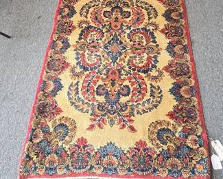 Antique Lavar Kerman Rug