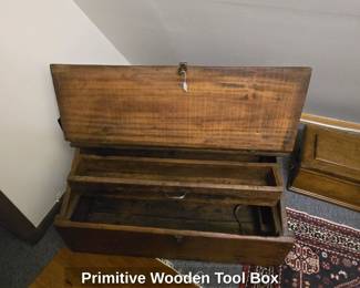 Primitive Wooden Tool Box