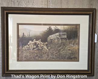 Thads Wagon Print by Don Ringstrom