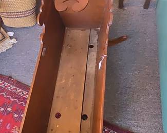 Antique Dovetailed Poplar Rocking Cradle