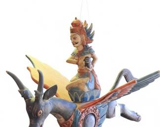 Balinese Wooden Carving of Kamadhenu