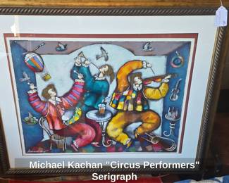 Michael Kachan Circus Performers Serigraph