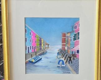 Original Watercolor of Burano, Italy