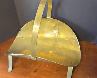 Brass Fireplace Log Holder