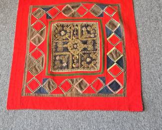 Vintage Embroidered Hmong Textile Panel
