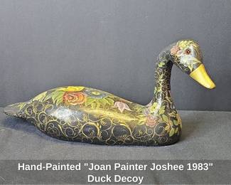 HandPainted Joan Painter Joshee Duck Decoy