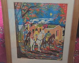 Luis Tato Gonzales Judiciones Puertoriquea Serigraph Print
