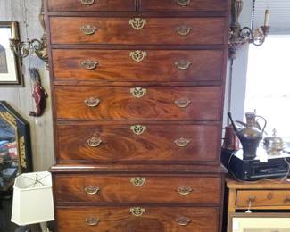 Mahogany Chest on Chest